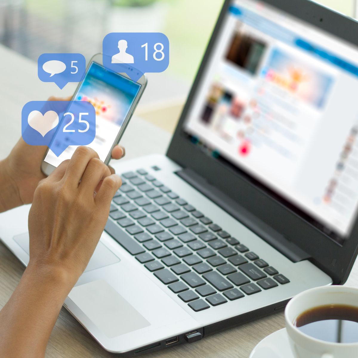 managing social media as one of the best ways moms can make money at home